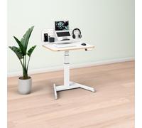 Bureau Leitz électrique assis-debout compact L 80 x P 60 cm + Organiseur de bureau avec support pour ordinateur portable Leitz Ergo