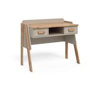 Bureau Malia, 97x51cm avec 2 tiroirs, Cachemire/Chêne Artisan, Vitalispa 58370