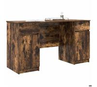 Bureau Marron, CLOUD, Table à écrire, Pour 1 personne, avec porte, Chêne fumé 140x49x76 cm ,bois d'ingénierie BBB253
