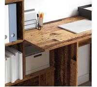 Bureau Marron, CLOUD, Table à écrire, Pour 1 personne, Bois Ancien 131,5x50x106,5 cm ,bois d'ingénierie BBB880