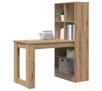 Bureau Marron, CLOUD, Table à écrire, Pour 1 personne, Chêne artisanal 122x67x145 cm ,bois d'ingénierie BBB283