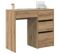 Bureau Marron, CLOUD, Table à écrire, Pour 1 personne, Chêne artisanal 90x37,5x75 cm ,bois d'ingénierie BBB1025