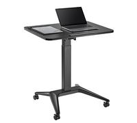 Maclean Brackets Bureau mobile MC-453B Noir – Réglage pneumatique 80×52 cm 8 kg max