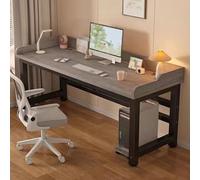 Bureau moderne et élégant - Table d'écriture robuste pour la maison et les jeux vidéo - Cadre en métal - Idéal pour étude et poste de travail - Finition grise - 100 x 40 cm / 39.4x15.7in