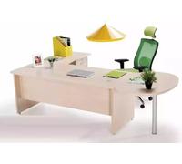 Bureau moderne Exclusif beige Bureau d'angle Commode 2pcs.