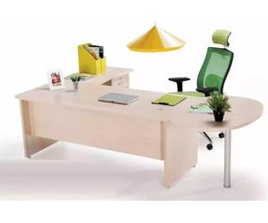 Bureau moderne Exclusif beige Bureau d'angle Commode 2pcs.