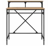Bureau Moderne, Meuble de salon, Chêne artisanal 80x50x90 cm Bois d'ingénierie CC133