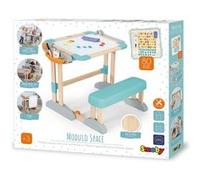 Smoby Bureau en bois pliable 2-en-1