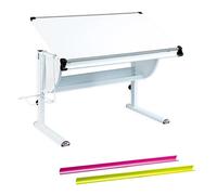 Bureau Multifonctions Enfant Mathis 118cm Blanc