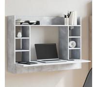 Bureau mural blanc 105x48x75 cm bois d'ingénierie table murale vidaXL
