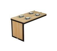 Bureau mural flottant avec plateau rabattable, bureau compact multifonction pour cuisine, étude, balcon, écriture, travaux légers