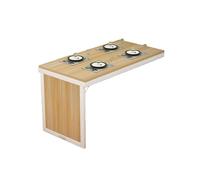 Bureau mural flottant avec plateau rabattable, bureau compact multifonction pour cuisine, étude, balcon, écriture, travaux légers