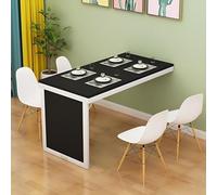 Bureau mural pliable et peu encombrant - Table d'ordinateur portable pour salon, chambre à coucher et cuisine - Cact 89,9 x 50 cm - Wortat flottant pour les petits