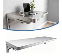 Bureau Mural Pliable Étagère Murale À Abattant De Blanchisserie Acier INOX