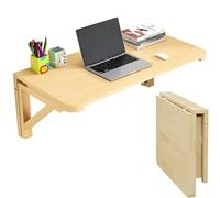 Bureau mural pliable moderne en bois pour bureau et chambre à coucher, design élégant, polyvalent, pour salle à manger et coiffeuse, 80 x 50 cm