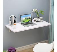 Bureau mural pliable polyvalent pour cuisine et salon, design en bois, idéal pour les petits et la décoration