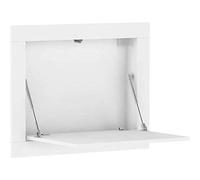 Bureau mural pliable RAM pour ordinateur (blanc mat) 10x74x59cm