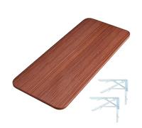 Bureau Mural Rabattable en Bois Tablette Murale Rabattable Gain de Place Stable et Robuste Table Pliante Murale pour Garage Maison Bureau Salle à Manger 7 Couleurs(Brown,60x50cm/23.6x19.7in)