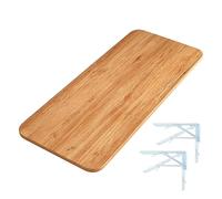Bureau Mural Rabattable en Bois Tablette Murale Rabattable Gain de Place Stable et Robuste Table Pliante Murale pour Garage Maison Bureau Salle à Manger 7 Couleurs(Natural,70x40cm/27.6x15.7in)