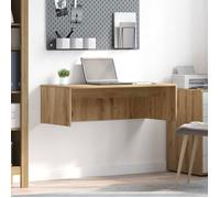vidaXL Bureau mural Chêne artisanal 100 x 45 x 30 cm Bois d'ingénierie