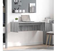 Bureau mural - VIDAXL - 100 x 45 x 30 cm - Gris Sonoma - Bois d'ingénierie - Suspendu