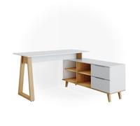 Vicco Bureau Nautica, Blanc, 138x60cm