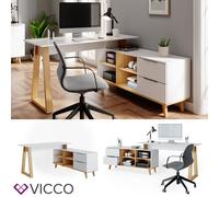 Vicco Bureau Nautica, Blanc, 138x60cm