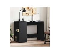 Bureau noir 102x50x75 cm bois d ingénierie Noir G