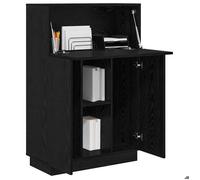 Bureau Noir, CLOUD, Table à écrire, Pour 1 personne, Chêne noir 71.5x31.5x106.5 cm ,bois d'ingénierie BBB1011