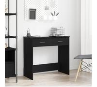 Bureau Noir en Chêne 80x40x75 cm en Bois d ingénierie