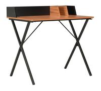 vidaXL Bureau 80x50x84 cm Noir et marron