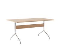 Bureau Pavilion AV18 90x160cm structure chrome WxDxH 160x90x73cm/with plastic gliders
