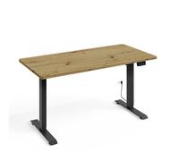 Bureau - PETITS MEUBLES - Ergo - Plateau 140 cm - Châssis électrique 73-120 cm - Bois et noir