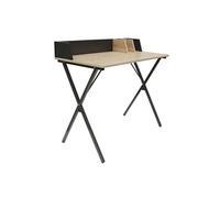 Bureau Plateau Effet Bois et Piètement Noir - BADIE -