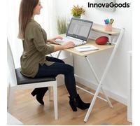Bureau pliable avec étagères - INNOVAGOODS - Tablezy - Pliable & portable - Étagère amovible - Sans montage