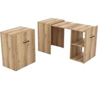 Bureau pliable FLIP – Chêne clair – Compact, design et extensible