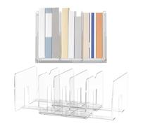 Bureau Porte-Documents,Organisateur de Rangement Extensible pour Bureau - 2 Pièces 5 Compartiments Trieur Pour Documents Lettres Livres École Bureau Maison Salle d'étudiant
