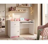 Bureau pour enfant, rose/fuchsia. Bureau pour adolescent | Bureau informatique pour élèves | Bureau avec espace de rangement, idéal pour une fille