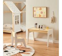 Bureau pour enfants avec chaise 'Skinnskatteberg' pin + MDF bois / blanc