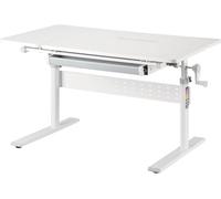 Bureau pour enfants - Bureau évolutif pour enfant - Pour l'apprentissage et le dessin - Réglable en hauteur et inclinable - 100x60 cm - Gris
