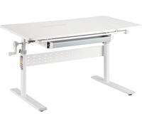 Bureau pour enfants - Bureau évolutif pour enfant - Pour l'apprentissage et le dessin - Réglable en hauteur et inclinable - 100x60 cm - Gris