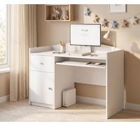 Bureau pour enfants, bureau pour étudiants, blanc. Bureau pour adolescents | Bureau informatique pour étudiants | Bureau avec espace de rangement