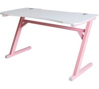 Bureau pour enfants - Bureau pour filles - Pour faire les devoirs - Système de gestion des câbles - Hauteur : 75 cm - Rose