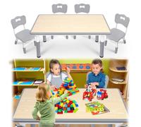 bureau pour enfants - table pour enfants - table de jeux - table à dessin - meuble pour enfants - réglable - plastique durable