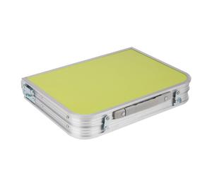 Bureau pour ordinateur portable Mind Reader, plateau de lit pliable, portable, en MDF, m tal, 59,7 cm (L) x 40,6 cm (l) x 25,4 cm (H), vert