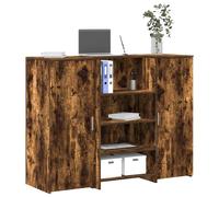 Bureau de réception chêne fumé