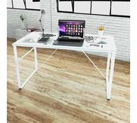 Bureau rectangulaire avec motif de carte du monde Blanc et multicolore G