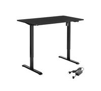 Bureau réglable en hauteur électrique avec système anti-collision noir