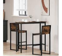 Bureau réglable VidaXL 100 x 40 x 100 5 cm - plateau chêne fumé structure acier