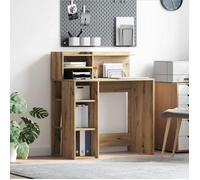 Bureau - rehausse bureau Vidaxl Bureau Chêne artisanal 90 x 48 x 101,5 cm Bois d'ingénierie